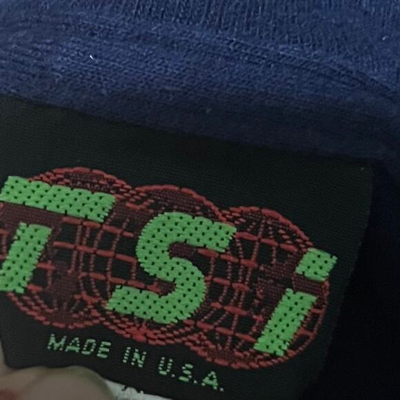 Vintage 90s Whitetail Deer TSI Navy T-Shirt Navy Single Stitch XL - Picture 11 of 11